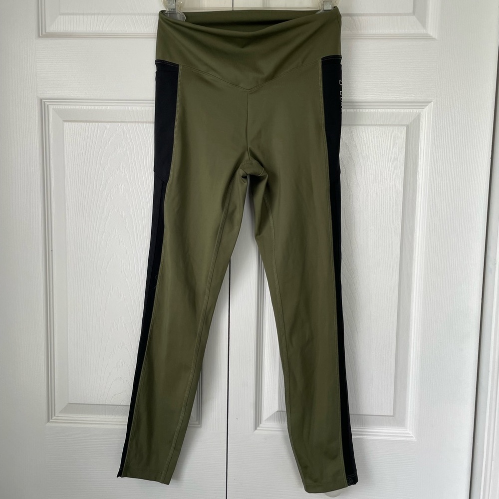 PINK - Black and Green leggings with pockets